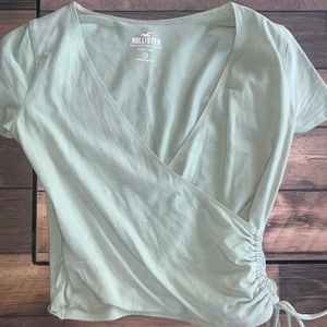 Sage Green Hollister size small Baby v-neck tee